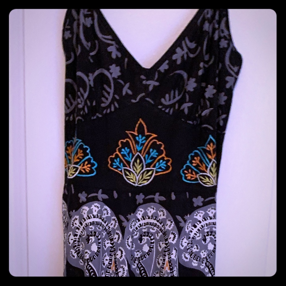 Vintage hand made dress embroidered tops size S